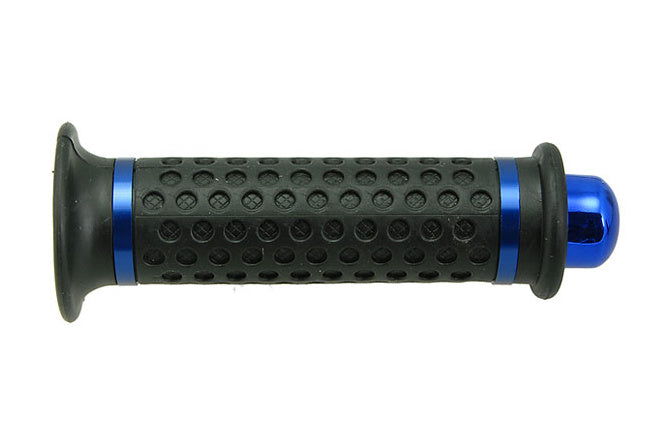 Grepp STR8 DOME med runda ändkappor svart / anodiserad blå
