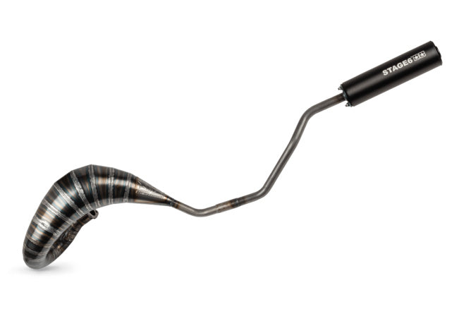 Avgassystem Stage6 80 - 90 Derbi svart
