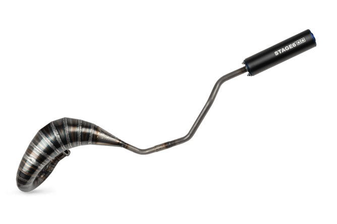 Avgassystem Stage6 80 - 90 Derbi blå / svart