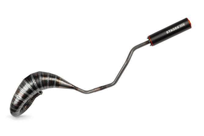 Avgassystem Stage6 80 - 90 Derbi orange / svart