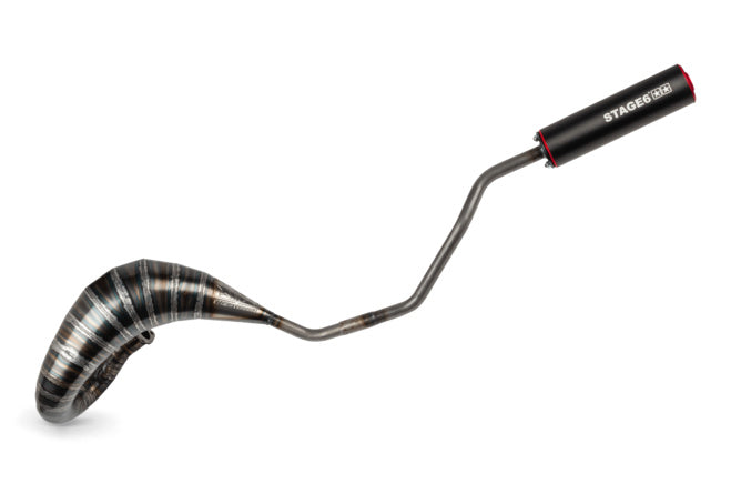 Avgassystem Stage6 80 - 90 Derbi röd / svart