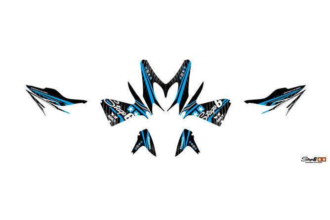 Grafikpaket Yamaha Aerox före 2013 Stage6 Blå