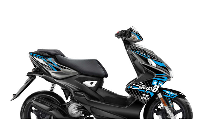 Grafik Kit Yamaha Aerox efter 2013 Stage6 Blå