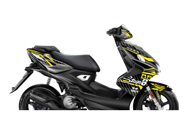 Grafik Kit Yamaha Aerox efter 2013 Stage6 Gul