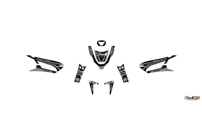Grafiksats Peugeot Streetzone Stage6 Svart