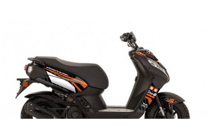 Grafikpaket Peugeot Streetzone Stage6 Orange