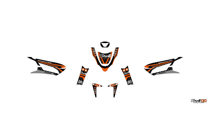 Grafikpaket Peugeot Streetzone Stage6 Orange