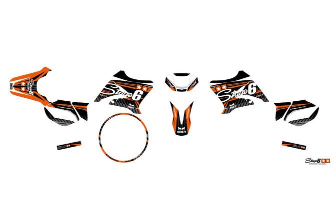 Grafik Kit Yamaha DT 50 Stage6 Orange