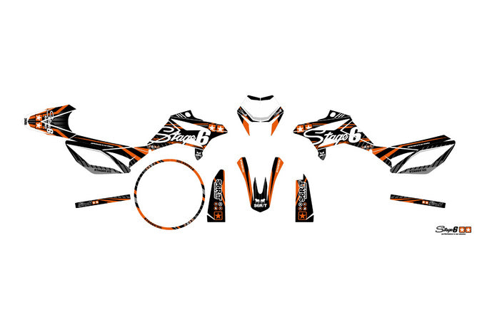 Grafik Kit Beta RR 2011 - 2020 Stage6 Orange