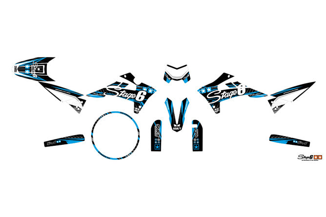 Grafik Kit Fantic XM 50 2017 - 2022 Stage6 Blå