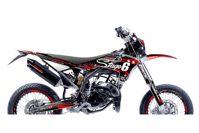 Grafikpaket Fantic XM 50 2017 - 2022 Stage6 Röd