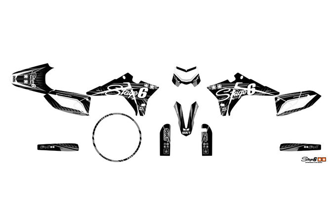 Grafik Kit Fantic XM 50 efter 2023 Stage6 Svart