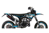 Graphic Kit Fantic XM 50 after 2023 Stage6 Blue