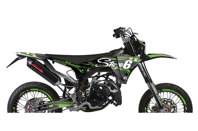 Grafik Kit Fantic XM 50 efter 2023 Stage6 Grön