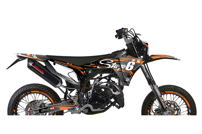 Grafikpaket Fantic XM 50 efter 2023 Stage6 Orange