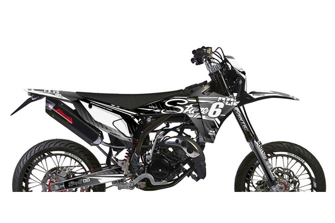 Grafikpaket Fantic XM 50 efter 2023 Stage6 Blanc