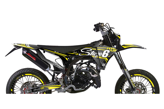 Grafik Kit Fantic XM 50 efter 2023 Stage6 Gul