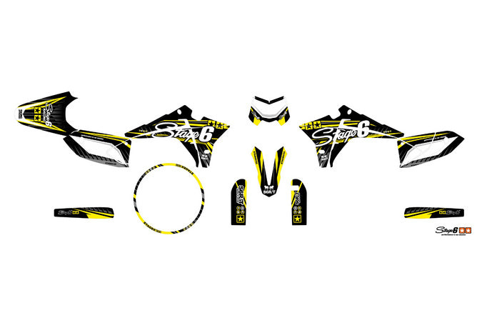 Grafik Kit Fantic XM 50 efter 2023 Stage6 Gul