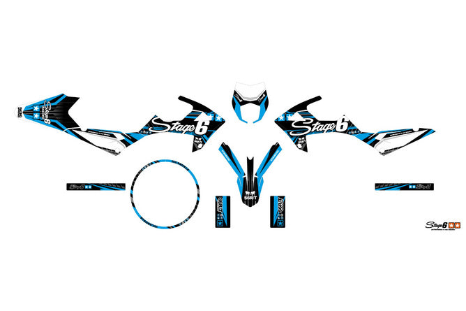 Grafikpaket Rieju MRT efter 2022 Stage6 Blå