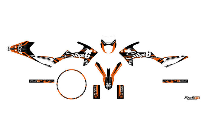Grafikkit Rieju MRT efter 2022 Stage6 Orange