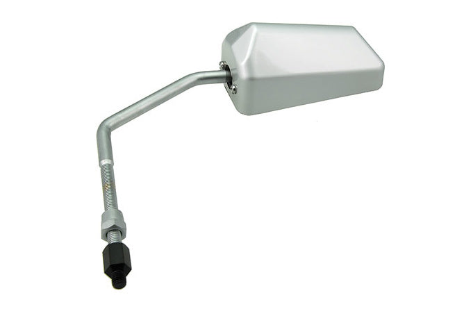 Spegel F1 höger / vänster STR8 M8 gänga (med vänster gängadapter), matt aluminium