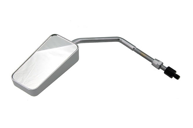 Spegel F1 höger / vänster STR8 M8 gänga (med vänster gängadapter), matt aluminium