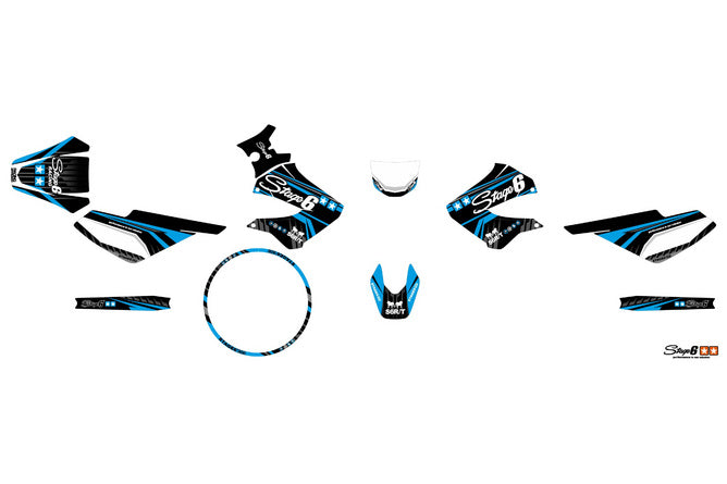 Grafikpaket Derbi X-Treme 2006 - 2010 Stage6 Blå