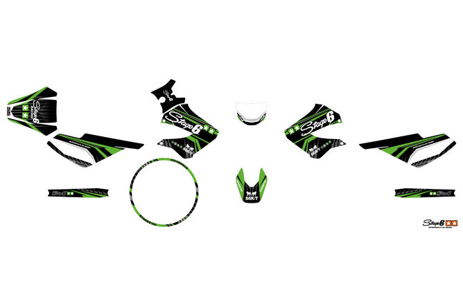 Grafik Kit Derbi X-Treme 2006 - 2010 Stage6 Grön