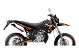 Graphic Kit Derbi X-Treme 2006 - 2010 Stage6 Orange