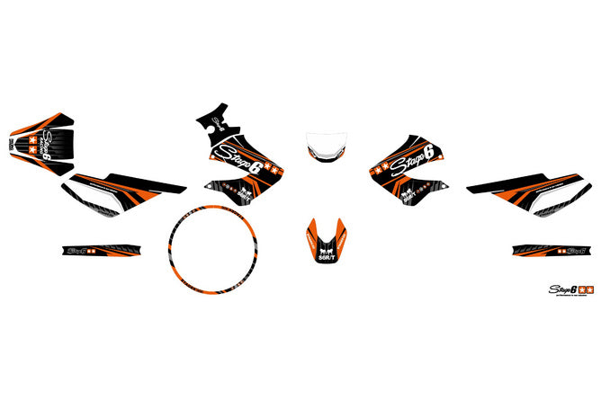 Grafik Kit Derbi X-Treme 2006 - 2010 Stage6 Orange