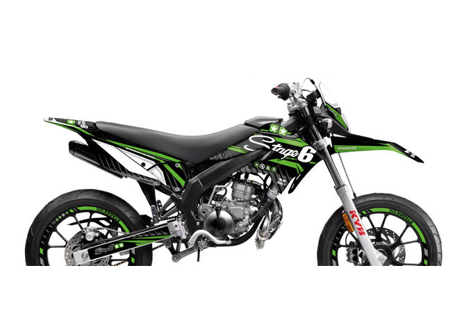 Grafik Kit Derbi X-Treme 2011 - 2017 Stage6 Grön