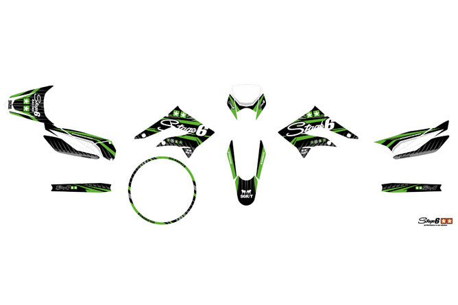 Grafik Kit Derbi X-Treme 2011 - 2017 Stage6 Grön