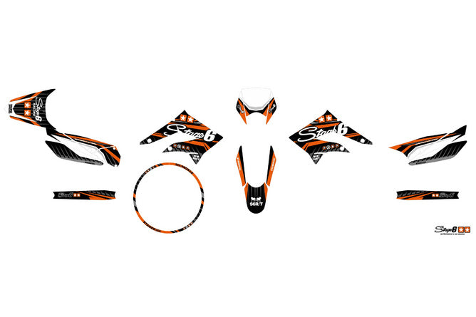 Grafik Kit Derbi X-Treme 2011 - 2017 Stage6 Orange