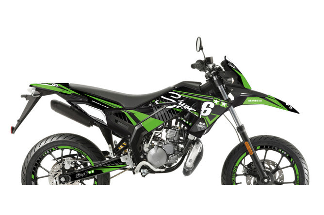 Grafik Kit Derbi X-Treme 2018 - 2020 Stage6 Grön