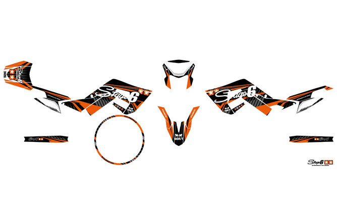 Grafik Kit Derbi X-Treme 2018 - 2020 Stage6 Orange