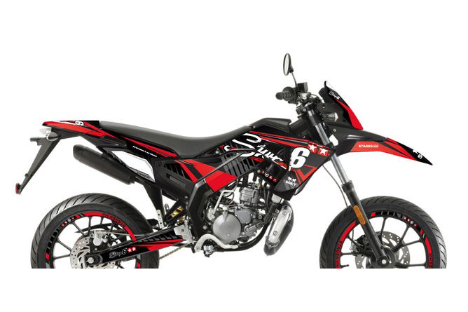 Grafikset Derbi X-Treme 2018 - 2020 Stage6 Röd