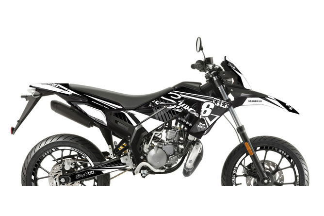 Grafik Kit Derbi X-Treme 2018 - 2020 Stage6 Vit