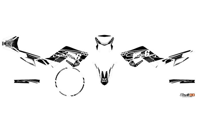 Grafik Kit Derbi X-Treme 2018 - 2020 Stage6 Vit