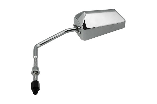 Spegel F1 höger / vänster STR8 M8 gänga (med vänstergängad adapter), krom