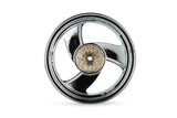 Rear Wheel (13x3.5) 3 spokes (aluminium) MBK Booster / BW's chrome