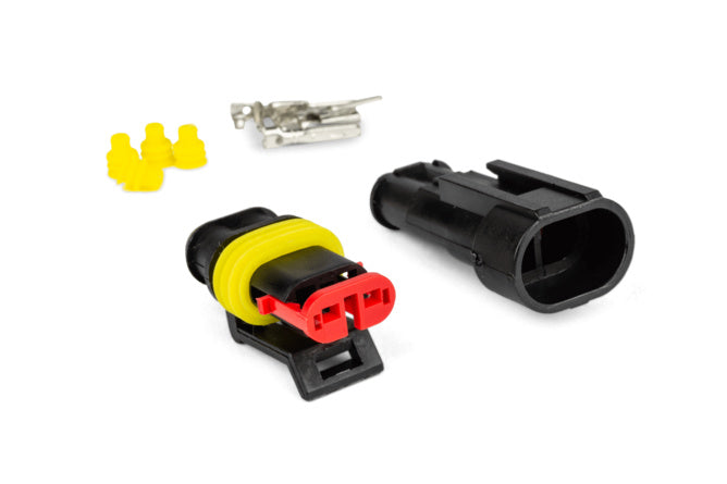 Vattentät elektrisk kontakt 2 stift