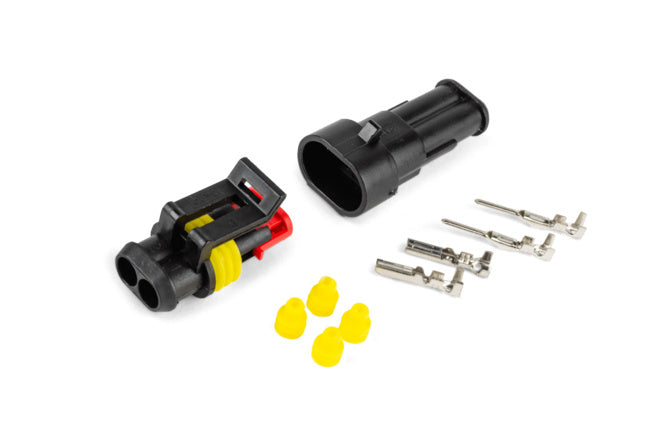 Vattentät elektrisk kontakt 2 stift