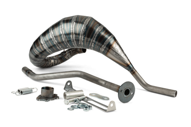 Avgassystem Stage6 80 - 90 Derbi röd / svart