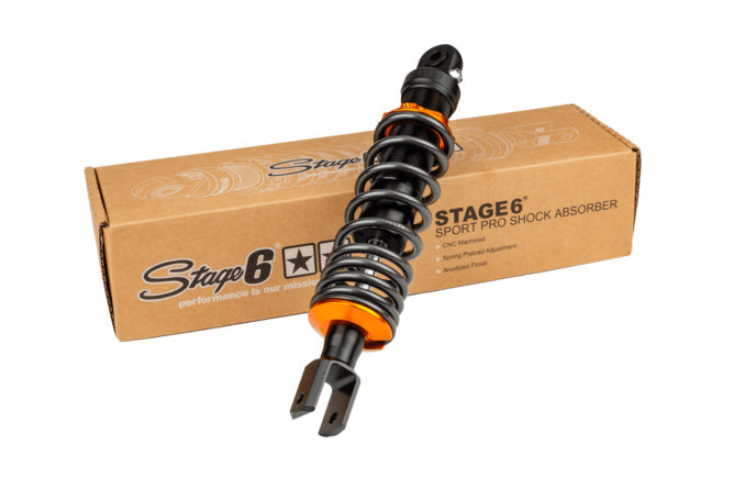 Bakstötdämpare Stage6 Sport Pro Minarelli och Peugeot 310mm