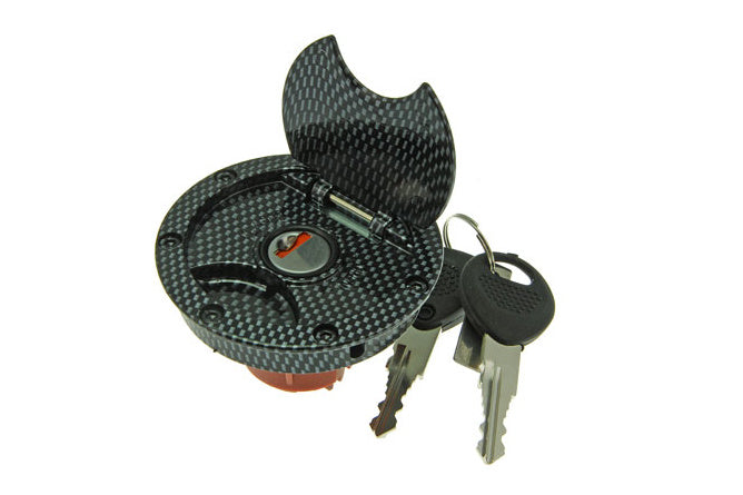 Bensintanklock STR8 Custom Yamaha Aerox / Nitro kolfiberlook