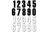 Number Sticker x3 Blackbird #1 16X7.5cm black
