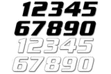 Number Sticker x3 Blackbird #4 20X25cm black