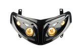 Headlight Mask Quattro (4 lamps) black Peugeot Speedfight 2