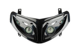 Headlight Mask Quattro (4 lamps) black Peugeot Speedfight 2