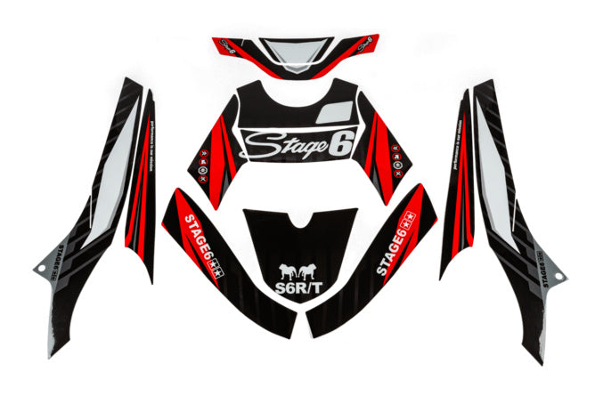 Grafik Kit Yamaha BWs efter 2004 Stage6 Röd